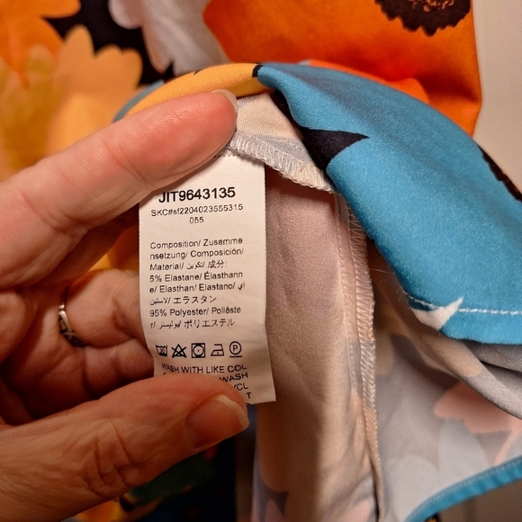 Floral Multicolor T Shirt Dress - Picture 4 of 5